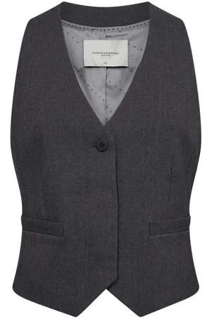 Copenhagen Muse Jakke, Dame, Grå, L, Grå Melange Tailor Vest