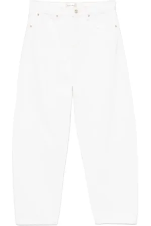 Frame Jeans, Dame, Hvid, W27, Bomuld, Tøndestol