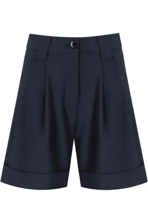 Ganni Shorts, Dame, Blå, XS, Blå Bermuda Shorts