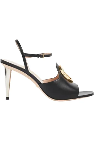 Gucci Sko, Dame, Sort, 36 EU, Uld, Sorte stilfulde sandaler til kvinder