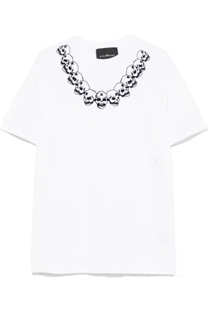 John Richmond Top, Herre, Hvid, S, Bomuld, Klassisk Bomulds T-shirt Bianco Ss25