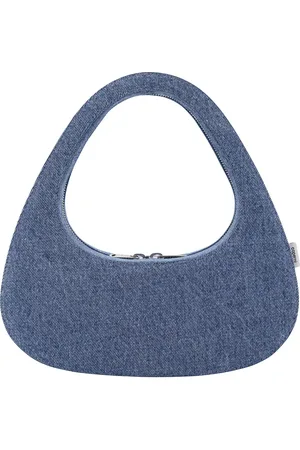 COPERNI Taske, Dame, Blå, ONE SIZE, Bomuld, Swipe Baguette Hobo Taske