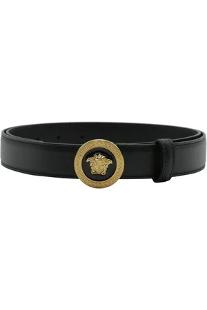 VERSACE Tilbehør, Herre, Sort, 95 CM, Læder, Klassisk Læderbælte