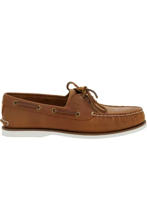 Timberland Sko, Herre, Brun, 42 1/2 EU, Læder, Brune Læder Loafers med Sløjfe