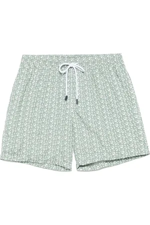 BARBA Badetøj, Herre, Grøn, L, Polyester, Polyester Badeshorts med sidelommer