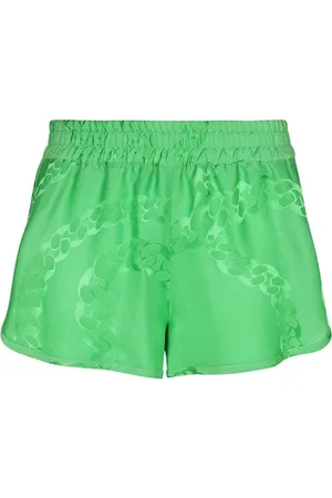 Stella McCartney Shorts, Dame, Grøn, 2XS, Shorts med elastisk talje
