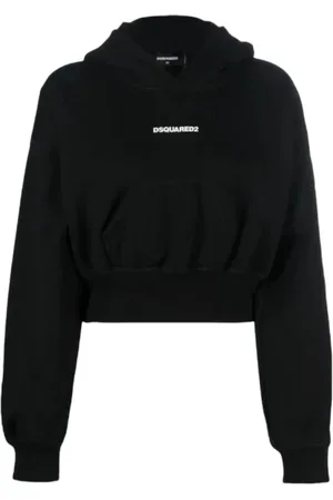 Dsquared2 Sweathshirts & Hoodies, Dame, Sort, S, Bomuld, Hoodie