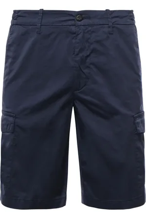 ELEVENTY Shorts, Herre, Blå, W38, Bomuld, Cargo Bermuda Shorts