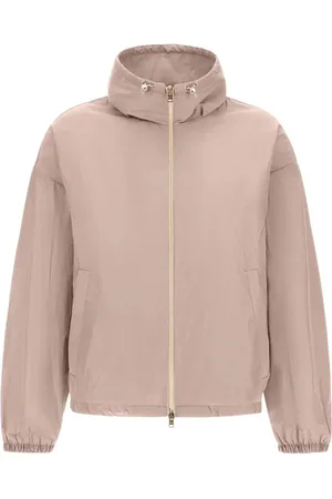 HERNO Jakke, Dame, Lyserød, M, Uld, Lyserød Taffeta Jakke med Lynlås