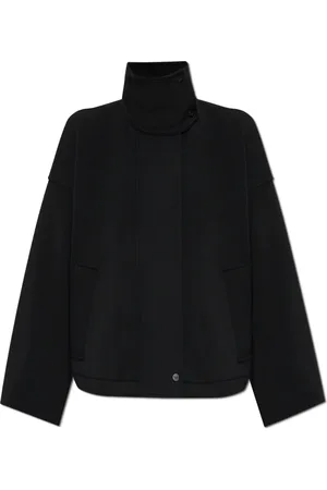 Emporio Armani Jakke, Dame, Sort, M, Uld, Jakke med stand-up krave
