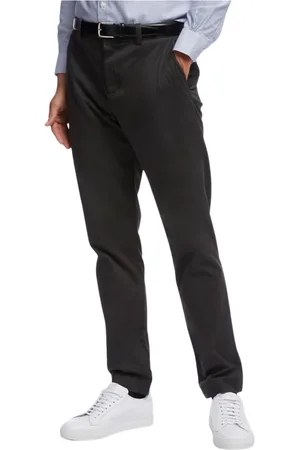 Brooks Brothers Bukser, Herre, Grå, W38, Bomuld, Soho Extra-slim Fit Twill Vaskede Chino Bukser