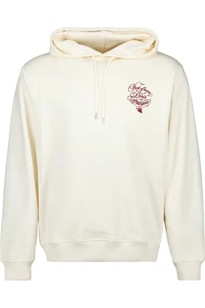 Drôle de Monsieur Sweathshirts & Hoodies, Herre, Hvid, M, Bomuld, Vine Slogan Hættetrøje