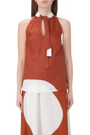 LIVIANA CONTI Top, Dame, Brun, M, Ærmeløs Top