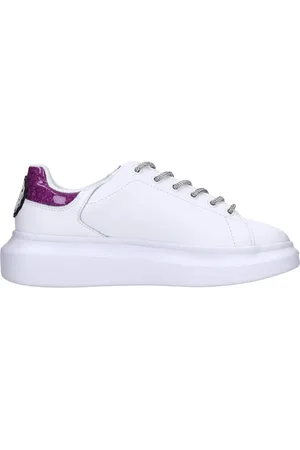 Roberto Cavalli Sko, Dame, Hvid, 38 EU, Læder, Sneakers Hvid