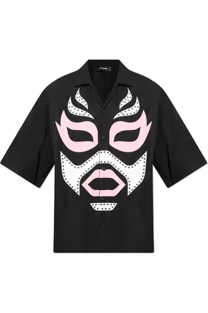 Dsquared2 Skjorte, Herre, Sort, S, Bomuld, Kortærmet skjorte