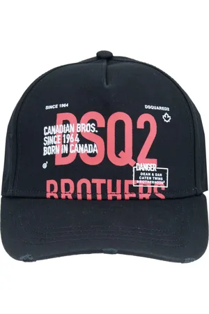 Dsquared2 Tilbehør, unisex, Sort, ONE SIZE, Bomuld, Baseballkasket med broderet logo