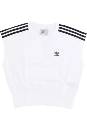 adidas Top, Dame, Hvid, 2XL, Bomuld, Waist Cinch Tee Tank Top
