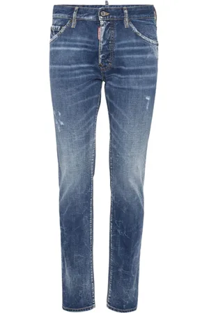 Dsquared2 Jeans, Herre, Blå, XS, Uld, Stilfulde Bukser