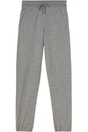 Loro Piana Bukser, Dame, Grå, 2XS, Cashmere, Cashmere Strik Grå Bukser