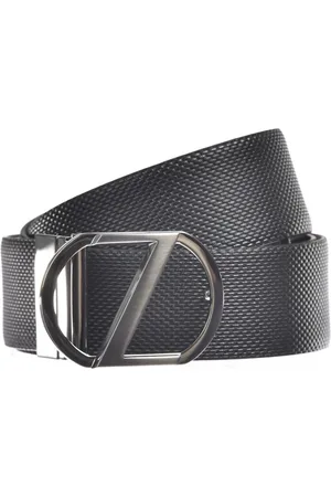 Ermenegildo Zegna Tilbehør, Herre, Sort, 95 CM, Uld, Stilfuldt Bælte