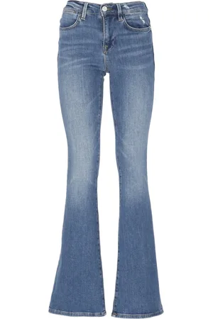 Frame Jeans, Dame, Blå, W31, Bomuld, Blå Flared Jeans i Bomuldsblanding