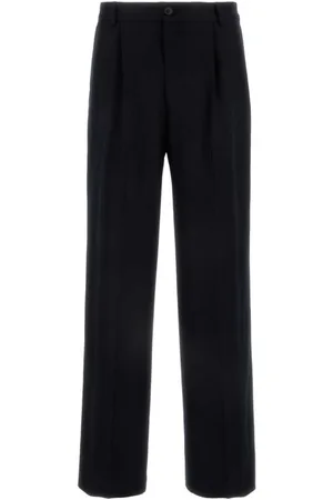 DRIES VAN NOTEN Bukser, Herre, Blå, XL, Uld, Midnight Wool Penrud Bukser