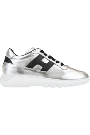 Hogan Sko, Dame, Grå, 34 EU, Læder, Interactive3 Sneakers