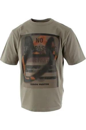 Heron Preston Top, Herre, Brun, XL, Bomuld, Private Property T-Shirt