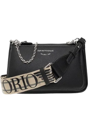 Emporio Armani Taske, Dame, Sort, ONE SIZE, Uld, Double Skuldertaske