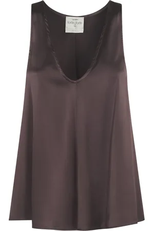 FORTE FORTE Top, Dame, Brun, XS, Chic Silketop