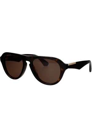 Burberry Tilbehør, Herre, Brun, 55 MM, Uld, Stilfulde solbriller