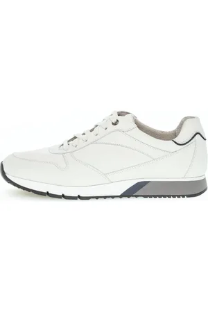 Gabor Sko, Herre, Hvid, 40 1/2 EU, Læder, Sneaker