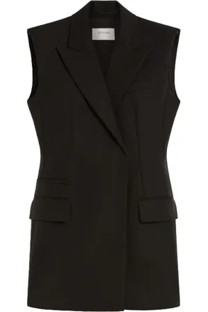 Sportmax Jakke, Dame, Sort, L, Uld, Pegli Vest