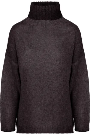 Bomboogie Strik, Dame, Brun, M, Uld, Hyggelig Mohair Blend Sweater