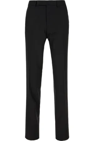 Ermenegildo Zegna Bukser, Herre, Sort, 2XL, Uld, Slim-fit Bukser