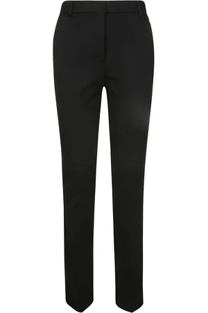 Sportmax Bukser, Dame, Sort, S, Bomuld, Pontida Slim-fit Bukser