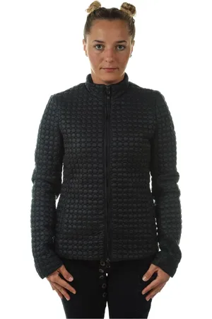 Emporio Armani Jakke, Dame, Sort, 2XS, Uld, Stilfuld Denim Jakke