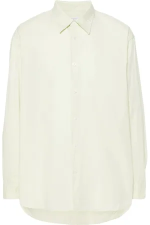 DRIES VAN NOTEN Skjorte, Herre, Grøn, L, Casual Hvid Skjorte