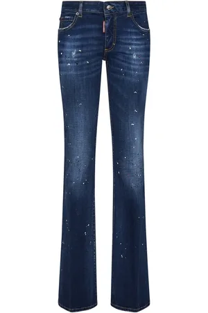 Dsquared2 Jeans, Dame, Blå, XS, Bomuld, Boot-cut Jeans