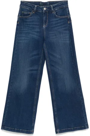 Liu Jo Jeans, Dame, Blå, W26, Bomuld, Mørkeblå Jeans med slid