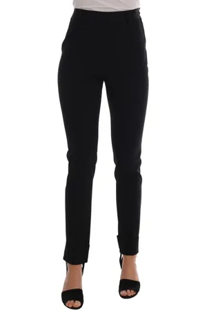 ERMANNO SCERVINO Bukser, Dame, Sort, 2XS, Elegante sorte stigbøjle leggings