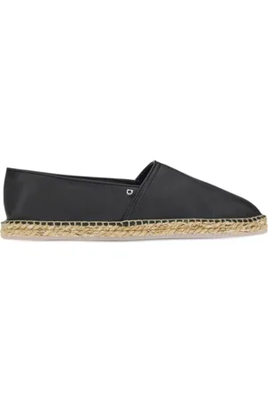 Salvatore Ferragamo Sko, Herre, Sort, 42 EU, Læder, Gancini Logo Espadriller