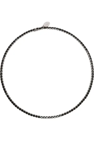 Max Mara Tilbehør, Dame, Sort, ONE SIZE, Uld, Stone Necklace Lodola