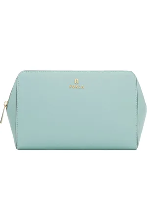 Furla Taske, Dame, Blå, ONE SIZE, Læder, Camelia Kosmetiktaske
