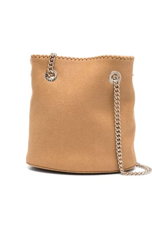 Stella McCartney Taske, Dame, , ONE SIZE, Uld, Falabella Bucket Bag med gulddetaljer