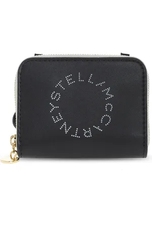 Stella McCartney Tilbehør, Dame, Sort, ONE SIZE, Uld, Kortholder med logo