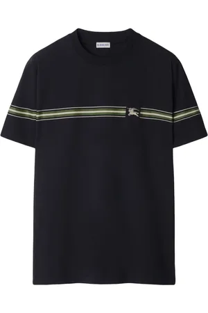 Burberry Top, Herre, Blå, L, Bomuld, Equestrian Knight Design T-shirt
