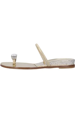 Casadei Sko, Dame, Gul, 35 EU, Læder, Sliders