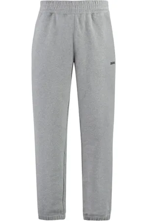 Ermenegildo Zegna Bukser, Herre, Grå, XL, Bomuld, Cotton Track Pants med elastiske ankelmanchetter