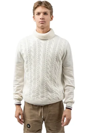 Colmar Strik, Herre, Hvid, 2XL, Uld, Klassisk Rullekrave